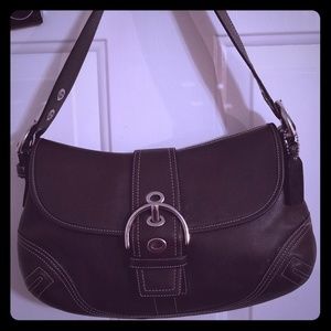 Coach brown leather handbag